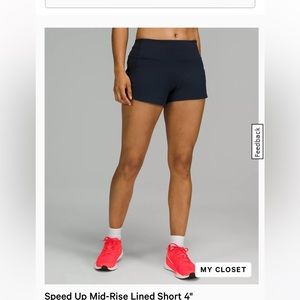 LULULEMON SPEED UP SHORT